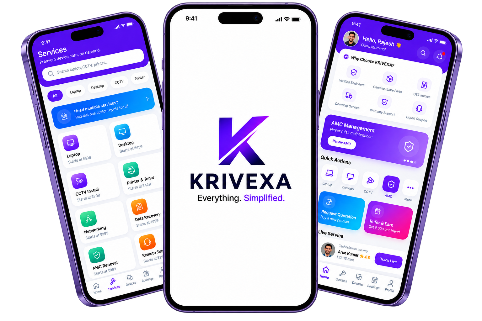 Krivexa App Showcase